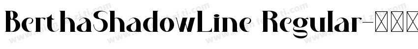 BerthaShadowLine Regular字体转换